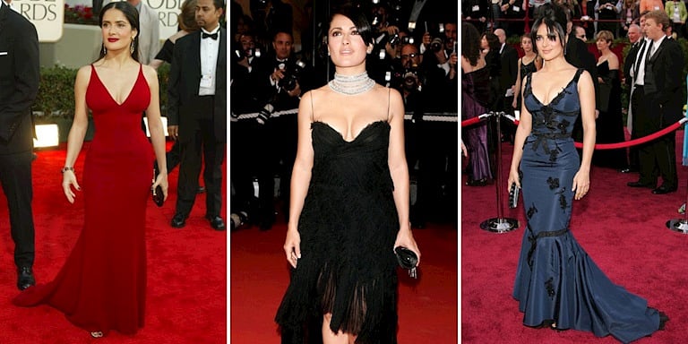 Salma Hayek’in 2000’lerden Unutulmaz Kırmızı Halı Tarzları